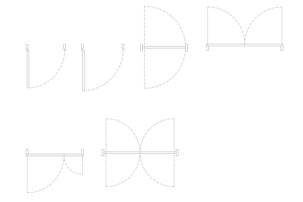 architectural drawing symbols doors