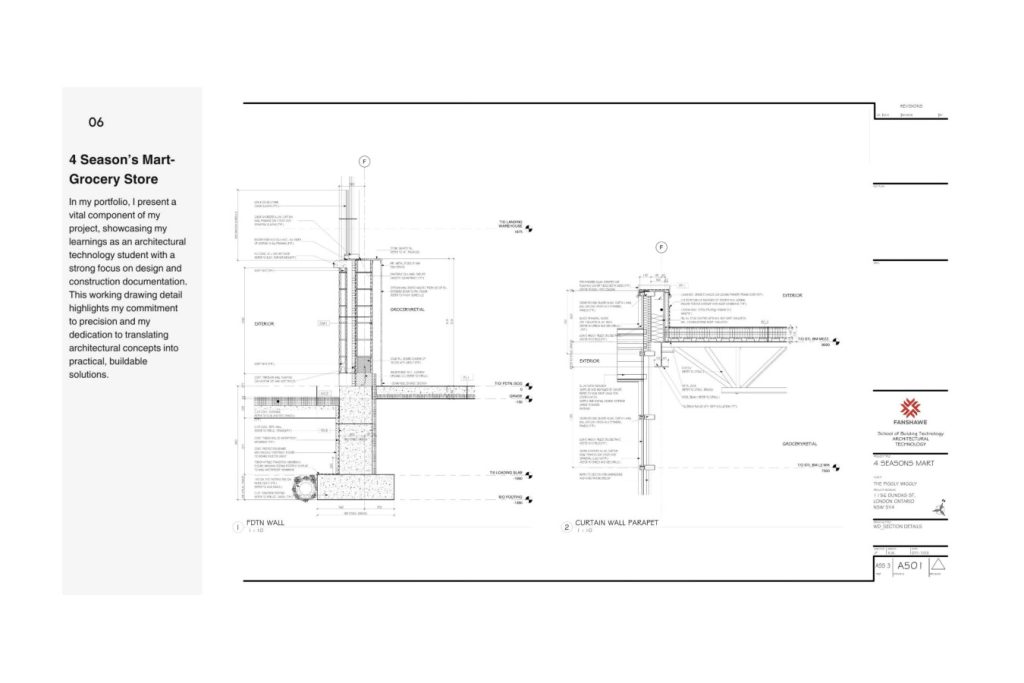 Architectural Technician Portfolio guide 